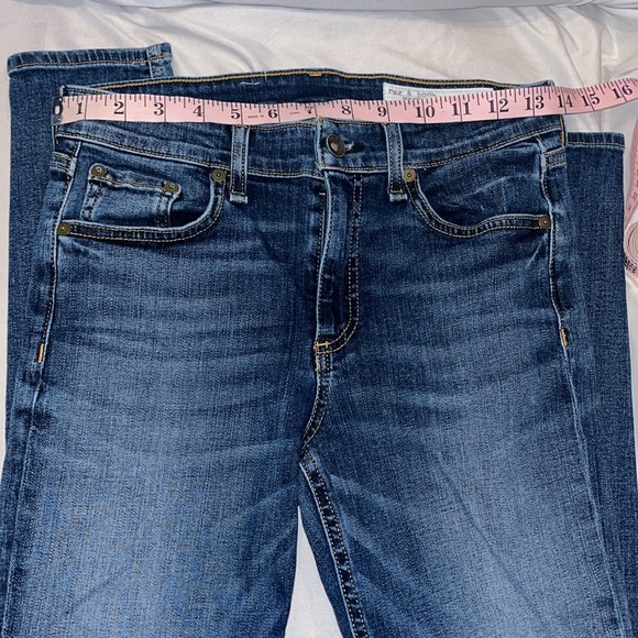 Rag and Bone Cate Mid Rise Skinny Jeans in Valley Line Wash size 27 - Picture 5 of 11